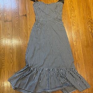 Black and White Gingham Dress